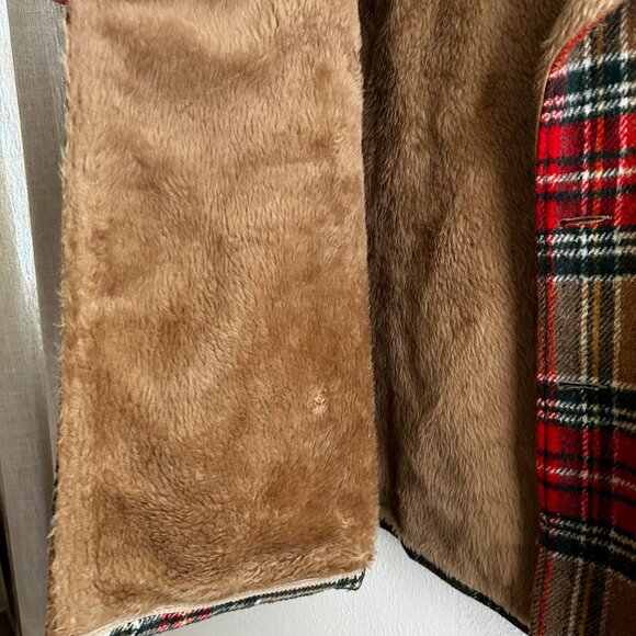 VINTAGE Authentic 1950s Wool Plaid Chore/Lumberjack Jacket SZ 42 - Picture 5 of 8